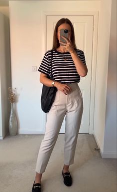 Basic Work Outfits Business Casual, Formal Business Event Outfit, Smart Casuals For Women Outfits Summer, Smart Summer Work Outfits, Office Outfits Smart Casual, Brown Pant Work Outfit, Work Outfits Women Office 2023, Dress With Dani, Outfit Ideas Summer Work Office Wear