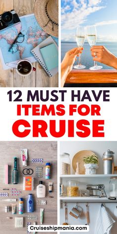 there are many items that can be found on the cruise ship, including wine glasses and other things