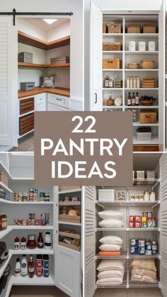 the pantry is organized and ready to be used