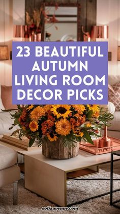 Fall Living Room Decor Autumn, Boho Autumn Decor, Christmas Tree Topper Rustic, Room Decor Orange, Autumn Living Room Decor, Orange Elements, Diy Leaf Garland, Living Room Decor Orange, Fall Living Room Ideas