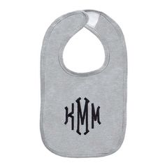 During mealtimes as well as for those baby teething moments, our Monogrammed Baby Bib comes to the rescue in cute colors and designs. This easy-on, easy-off personalized bib features a Velcro back neck closure. Our soft and absorbent monogrammed bib is available in four colors: heathered gray, mauve, mint and white. Our personalized baby boy bibs and personalized baby girl bibs make a fabulous baby shower gift — especially when you pair these monogrammed bibs with a personalized blanket, a monog Baby Boy Bibs, Personalized Baby Bibs, Custom Baby Gifts, Baby Teething, Cute Colors, Personalized Baby Boy, Baby Necessities, Baby Monogram