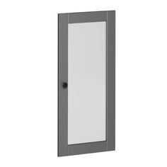 a gray medicine cabinet with a mirror on the front and side doors open to reveal a white background