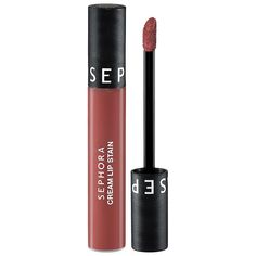 What it is: A bestselling, creamy, weightless, liquid lipstick that coats your lips in flawless color to become a transfer-proof, full-coverage, last-all-day stain.Formulation Type: Lipstick Benefits: Hydrating, Long wearingIngredient Callouts: Free of parabens, formaldehydes, formaldehyde-releasing agents, phthalates, mineral oil, retinyl palmitate, oxybenzone, coal tar, hydroquinone, sulfates SLS & SLES, triclocarban, triclosan, and contains less than one percent synthetic fragrance. It is als The Creme Shop Lip Stain, Sephora Lip Stain Swatches, Sephora Lipstick Matte, Sephora Collection Lipstick, Sephora Collection Cream Lip Stain, Sephora Cream Lip, Cream Lip Stain, Sephora Beauty, Sephora Collection