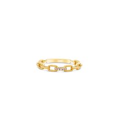 Diamond Paperclip Link Ring - 14K  - Olive & Chain Fine Jewelry Link Ring, Linking Rings, Diamond Bar, Diamond Jewellery, Paper Clip, Yellow Gold Rings, Next Level, Feel Like, The Next