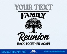 the family reunion back together again svg dxf eps png cut file