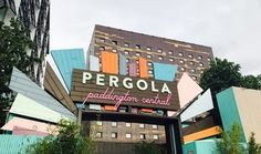 there is a sign that says pergola paddington central