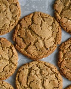 a bunch of cookies sitting on top of a table