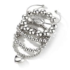 PRICES MAY VARY. Bead Bracelet Set contains 1 large Bead bracelets, 2 middle Bead bracelets, 1 small Bead bracelet with Heart and 1 open Heart Bangle. 5 silver bracelets with a total weight of 43.1 grams, lightweight, with strong elastic string. Made of high quality alloy material, the round beads have a highly polished surface that is very smooth and will not scratch your skin. And the beads are connected by a sturdy elastic cord, which is more flexible and suitable for most ladies' wrists. Sui Indian Punk, Silver Beaded Bracelets, Ball Chain Bracelet, Elastic Heart, Small Bead Bracelet, Bead Ball, Bracelets Set, Ball Bracelet, Silver Bead Bracelet