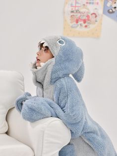 Shark Attack Fleece Pajamas Cute Shark Onesie, Shark Onesie, Shark Pajamas, Dinosaur Pajamas, Animal Pajamas, Cosy Outfit, Shark Hoodie, Your Adorable, Nightgown Sets