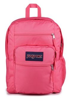 Go big with the Big Student backpack. Two large main compartments offer ample storage for your supplies, a dedicated laptop sleeve helps keep your electronics safe, and zippered utility pockets keep all of your gear organized. Big has never looked so cool. Pink Jansport Backpacks, Jan Sport Backpacks, Pink Jansport Backpack, Jan Sport, Backpacks Pink, Jansport Backpacks, Jansport Backpacks Big Student, Backpack Jansport, Gear Organizer