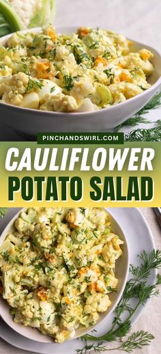 this cauliflower potato salad is the perfect side dish for any meal