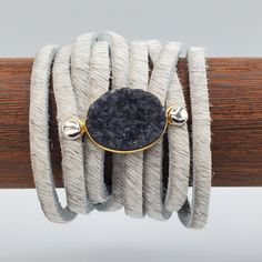 Cream Suede Bracelet with Navy Druzy Suede Bracelet, Statement Fashion, Women's Bracelets, Suede Fashion, Druzy Quartz, Soft Bristle Brush, Quartz Bracelet, Jewelry Gift Box, Womens Jewelry Bracelets