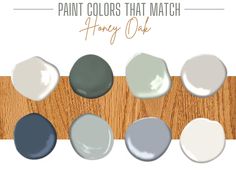 paint colors that match honey oak and grays are the perfect color combination for your home