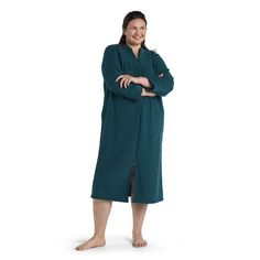 You'll love the cozy style of this Plus Size Miss Elaine Essentials Brushed Back Terry Long Zip Robe.Click on this WOMEN'S GUIDE to find the perfect fit and more! You'll love the cozy style of this Plus Size Miss Elaine Essentials Brushed Back Terry Long Zip Robe.Click on this WOMEN'S GUIDE to find the perfect fit and more! FEATURES Zipper front Long sleeves 2 pockets Soft knit terry constructionFIT & SIZING Loose fit 50-in. length from shoulder to hemFABRIC & CARE Polyester Machine wash and tum Cozy Style, Sleepwear Robe, Petite Dresses, Cozy Fashion, Plus Size Dress, Soft Knits, Fabric Care, Loose Fitting, Perfect Fit