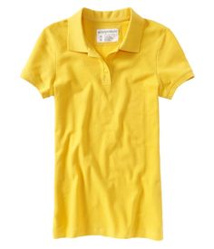 uniform polo shirts for women | Aeropostale womens solid uniform polo shirt Style 5244 Blonde Yellow, Shirt Style, Women Jeans