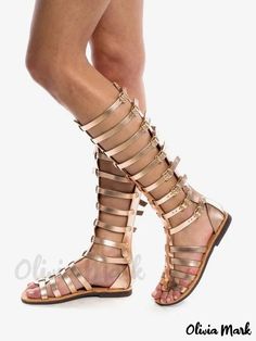 Olivia Mark - Classic Black Open Toe Gladiator Sandals featuring Stylish Buckle Detail Sandals For Bride, Goddess Sandals, Comfortable Ankle Boots, Strappy Sandals Gladiators, High Quality Boots, Flat Gladiator Sandals, Tie Sandals, Estilo Chic, Open Toe Shoes