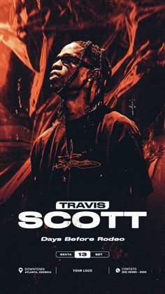 the poster for travis scott's upcoming album, days before rodeo