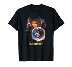 PRICES MAY VARY. This 100% authentic and officially licensed Labyrinth Merchandise! Labyrinth is a 1986 musical fantasy film directed by Jim Henson where 16-year-old Sarah is given thirteen hours to solve a labyrinth and rescue her baby brother when her wish for him to be taken away is granted by the Goblin King Jareth (David Bowie). Lightweight, Classic fit, Double-needle sleeve and bottom hem