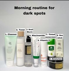 #skincare #skin #skinhealth #koreanskincaretips #korean #beautyofjoseon #cosrx #aesthetic Cosrx Aesthetic, Body Products, Skin Care Products, Dark Spots, Morning Routine, Skincare Routine, Care Products, Skin Care