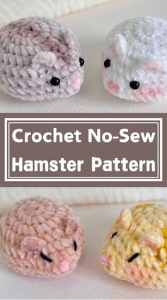 Create a cuddly crochet hamster with no sewing needed! This project is great for both new and experienced crafters. Using just a hook and yarn, you can whip up this cute little buddy. Crochet Hamster Pattern, No Sew Stuffed Animals, Crochet Hamster Pattern Free, Hamster Crochet Pattern Free, Crochet Patterns No Sew, Hamster Craft, Acrylic Yarn Projects, Kawaii Crochet Pattern Free, No Sew Amigurumi Free Pattern