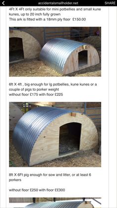 the instructions for how to build an outdoor dog house with metal pipes and plywood