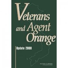 the cover of veterans and agent orange update 2008, with an image of a map