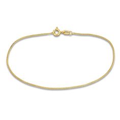 Timeless 1mm curb links adjoin elegantly around the length of this gorgous women's bracelet. 14K Yellow Gold The 8-inch bracelet secures with a spring ring clasp. Jared The Galleria Of Jewelry, Link Chain Bracelet, Spring Rings, Link Chain, How To Take Photos, Fashion Bracelets, Womens Bracelets, Chain Bracelet, Take That