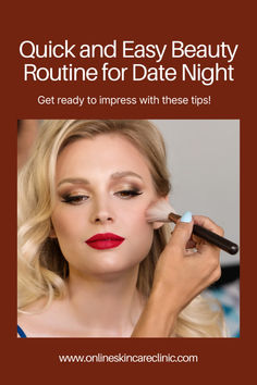 Getting ready for a romantic date night is about enhancing your natural beauty and boosting your confidence. The date night glow-up routine encompasses essential steps, including self-tanner and an express skin refresh treatment to ensure your complexion looks radiant and fresh. Simple Beauty Routine, Romantic Date Night, Romantic Date, Self Tanner, Romantic Dates, Beauty Routine, A Romantic