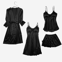 Lace Pajamas, Lace Set, Home Wear, Womens Pyjama Sets, Black Set, Pajamas Set, Pajama Set Women, Strap Top, Strap Tops