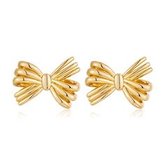 PRICES MAY VARY. Bow Earrings for Women:This bow earring weighs 0.21oz, height 2cm/0.79in, width 2.7cm/1.1in,Lovely gold bow earrings make your look even sweeter. Gold Bow Drop Earrings：Delicate and dainty, these gold bow earrings feature a charming and intricately assembled bow design that adds a touch of elegance to any outfit. Unique Design: The small gold line drop dangle earrings offer a versatile accessory for various occasions, seamlessly transitioning from casual to formal settings with Bow Earring, Bridal Diamond Necklace, Silver Bow, Gold Line, Bow Earrings, Drop Dangle Earrings, Bow Design, Delicate Earrings, Dainty Earrings