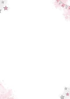 a pink and white background with stars