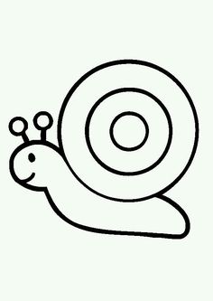 a black and white drawing of a snail