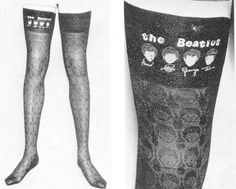 an advertisement for the beattud socks, with images of women's legs and stockings