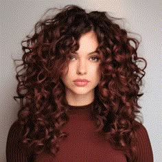 Chocolate Rose Hair Color, 3b Curly Layers, Curly Hair Color 2023, Best Hair Colour For Curly Hair, Short Curly Hairstyles Color Ideas, Color Hair Ideas For Curly Hair, Annalynne Mccord Hair Curly, Curly Auburn Hair Naturally, Curly Hair With Face Framing Bangs