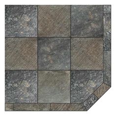 a tile floor with different colors and patterns on the top one is brown, gray and white