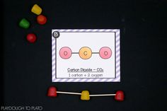 a card with candy candies on it and the numbers 0 to 10 in front of them