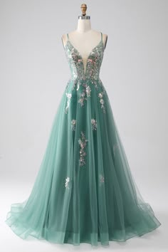 Lovely Partner, Green Prom, Pink Evening Dress, Spaghetti Strap Prom Dress, Long Evening Dress, Sweetheart Prom Dress, Sequin Appliques, Dress Occasion, Dress A Line