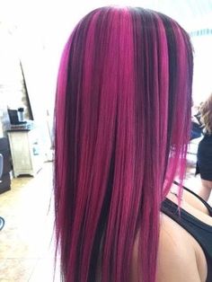 Pink And Black Hair, Dye My Hair, Hair Dye Colors