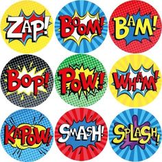 some type of stickers that are in the shape of speech bubbles with different colors