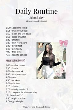 Best School Routines, Wonyoung Daily Routine, Wonyongism Daily Routine, Wonyoungism Daily Routine, A Day In My Life Routine, Wongyoungnisim Routine, Wonyoungism School Routine, School Wonyoungism, Wonyoung Routine