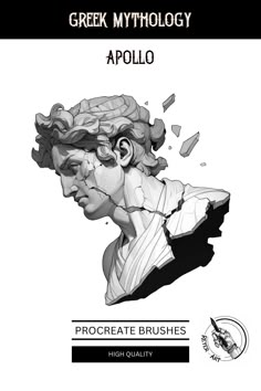 greek mythology apollo - procreate brushes high quality for photoshopped