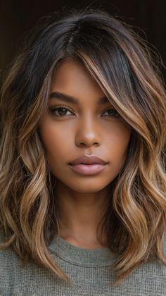 Lob Haircuts with Balayage Shoulder Length Haircuts For Fine Hair, Haircuts With Balayage, Lob Balayage, Wavy Lob Haircut, Lob Haircut Layered, Jlo Hair, Black Balayage, Dark Brown Hair Balayage, Brunette Hair Cuts