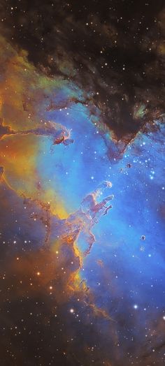 an image of the heart shaped cloud in space