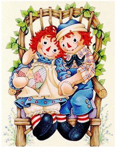 two children are sitting on a chair with their arms around each other and one is holding an infant