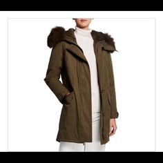 Army By Yves Salomon Parka Bachetter Rabbit Fox Brand New With Tags Currently Stores $1,900 Size 2 (Fits Like 4-6) Parka Yves Salomon, Fox Brand, Yves Salomon, Parka, Fox, Jackets & Coats, Size 2, Jackets For Women, Brand New