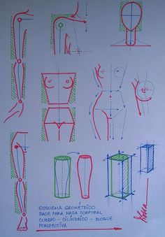 an image of a drawing with different shapes and sizes