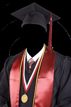 a male in a graduation gown and cap