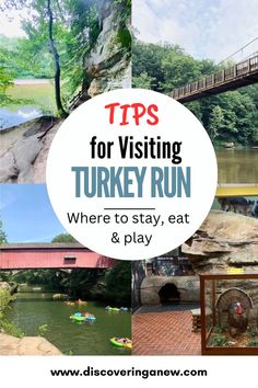 Everything you need to know when visiting and camping at Turkey Run State Park in Indiana. This beautiful Midwest destination is ideal for families and kids. With tons of things to do from hiking to tubing down Sugar Creek. The outdoor adventures are plentiful! Hiking Indiana, Turkey Run, Indiana Hiking, Turkey Run State Park Indiana, Indiana Vacation, Turkey Run State Park, Visit Turkey, Indiana Travel, Kids Vacation