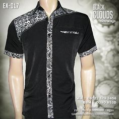 SERAGAM BATIK, Batik Kombinasi Polos, Batik Dasar Hitam, Batik Kombinasi, Konveksi Seragam Batik, https://instagram.com/batik_kombinasi, WA : 08222 128 3456 Corporate Shirts, Fashion Model Sketch, Modern Batik, Batik Modern