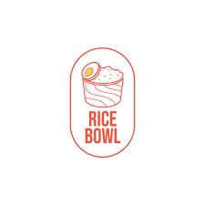 rice bowl logo with an egg on top